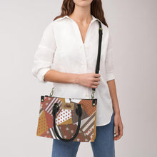 Load image into Gallery viewer, Patch Number 4 PU Leather Handbag-Small (Model 1747)
