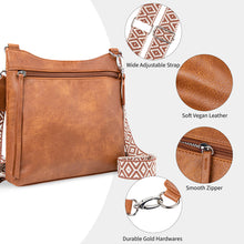 Load image into Gallery viewer, Crossbody Bags For Women With 2 Adjustable Straps Multi Pocket Small Cross Body Purse-Brown
