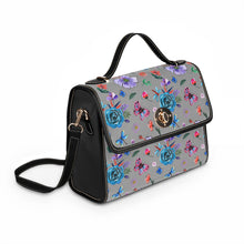 Load image into Gallery viewer, Big Blue Flower Tea Waterproof Canvas Bag
