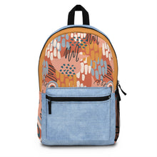 Load image into Gallery viewer, Jeans and Flowers Backpack
