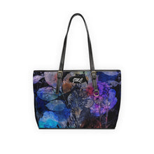 Load image into Gallery viewer, Purple Flower PU Leather Shoulder Bag
