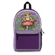 Load image into Gallery viewer, Frog in a Garden Colorful Purple Bag
