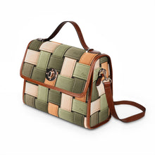 Load image into Gallery viewer, Woven Green Waterproof Canvas Bag
