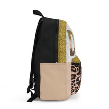 Load image into Gallery viewer, Glamorous Diva Backpack with Leopard Print

