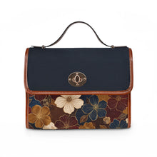 Load image into Gallery viewer, Blue Flower Spread Waterproof Canvas Bag
