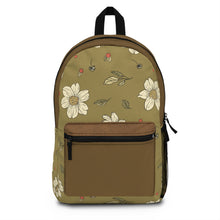 Load image into Gallery viewer, Brown flower Backpack
