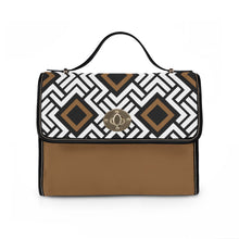 Load image into Gallery viewer, Splash of Brown Waterproof Canvas Bag
