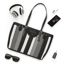 Load image into Gallery viewer, Black Grey Running Tea PU Leather Shoulder Bag
