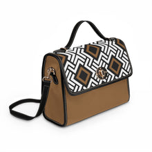 Load image into Gallery viewer, Splash of Brown Waterproof Canvas Bag
