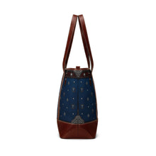 Load image into Gallery viewer, Blue Splash Tealux Handbag
