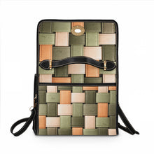 Load image into Gallery viewer, Woven Green Waterproof Canvas Bag
