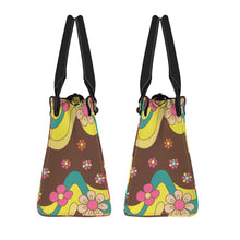 Load image into Gallery viewer, rainbow flowers PU Leather Handbag-Small (Model 1747)
