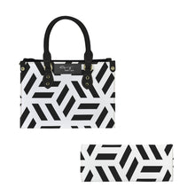 Load image into Gallery viewer, black maze PU Leather Handbag-Small (Model 1747)
