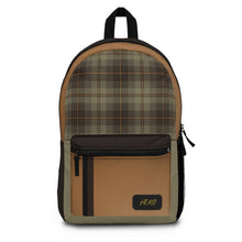 Load image into Gallery viewer, Brown Hero Plaid  Backpack
