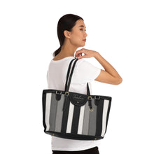 Load image into Gallery viewer, Black Grey Running Tea PU Leather Shoulder Bag
