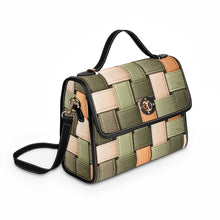 Load image into Gallery viewer, Woven Green Waterproof Canvas Bag
