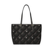 Load image into Gallery viewer, Black Heart 3T PU Leather Shoulder Bag
