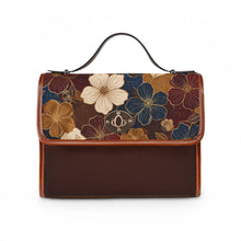 Load image into Gallery viewer, Flower Flap Waterproof Canvas Bag
