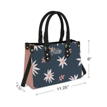 Load image into Gallery viewer, Pink Flying Flowers PU Leather Handbag-Small (Model 1747)

