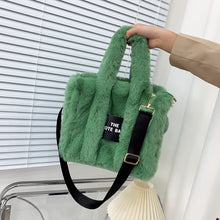 Load image into Gallery viewer, 2022 Designer Faux Fur Tote Bag for Women Luxury Handbags Autumn Winter Plush Shoulder Crossbody Bags Brand Shopper Purses New
