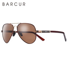 Load image into Gallery viewer, BARCUR Men Sunglasses Pilot Polarized Sun glasses Male Women accessories Driving Oculos Gafas De Sol
