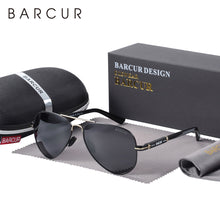 Load image into Gallery viewer, BARCUR Men Sunglasses Pilot Polarized Sun glasses Male Women accessories Driving Oculos Gafas De Sol
