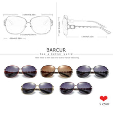Load image into Gallery viewer, BARCUR Design Sun Glasses For Women Classic Polarized Sunglasses Female Luxury Shades Oculos Ladies Eyewear
