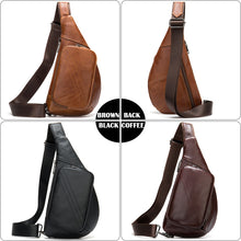 Load image into Gallery viewer, WESTAL Men's Shoulder Bag Men's Genuine Leather Chest Pack Man Sling Messenger Bags Belt Small Crossbody Bags Side Bags for Men
