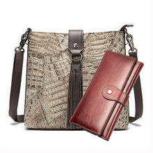 Load image into Gallery viewer, WESTAL Women's Shoulder Bags for Women Genuine Leather Designer Bag 2021 Women Purses and Handbags Messenger Crossbody Bags Sets
