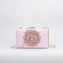 Load image into Gallery viewer, White Women Clutch Bag Wedding Clutch Purse Bridal Evening Crystal Summer Bags for Women 2020 Luxury Small Crossbody Bags ZD1333
