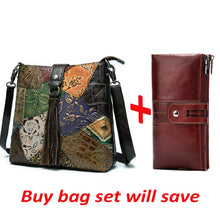 Load image into Gallery viewer, WESTAL Women's Shoulder Bags for Women Genuine Leather Designer Bag 2021 Women Purses and Handbags Messenger Crossbody Bags Sets
