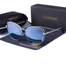 Load image into Gallery viewer, LMAOCLAN Polarized Sunglasses Women Ladies Sun Glasses Female Vintage  Oversized Eyewear UV400
