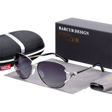 Load image into Gallery viewer, BARCUR Women Gradient Sunglasses Polarized Sun Glasses Luxury Round Eyewear lunette de soleil homme
