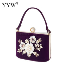Load image into Gallery viewer, YYW Crystal Clutches Bag Party purse Women Evening Bags Handbag crossbody messenger bags wedding Purse Fashion Designer Chain
