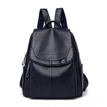 Load image into Gallery viewer, Casual Women Leather Backpack Designer Shoulder Bags For Women 2022 Back Pack School Bags For Teenage Girls Sac Mochila Feminina
