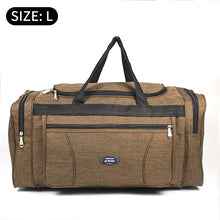 Load image into Gallery viewer, Large travel bags 70cm sport Duffle Bags Female Overnight Carry on Luggage bags men Waterproof Oxford Weekend bags sac de Sport
