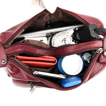 Load image into Gallery viewer, Kangaroo Female Leather Messenger Bags Feminina Bolsa Luxury Leather Handbags Women Bags Designer Ladies Shoulder Bag Sac A Main
