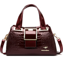 Load image into Gallery viewer, 2 layer Large Capacity Tote Bag Luxury Handbags Women Bags Designer Crocodile Pattern Ladies Boston Shoulder Bag High Quality
