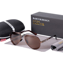 Load image into Gallery viewer, BARCUR Men Sunglasses Pilot Polarized Sun glasses Male Women accessories Driving Oculos Gafas De Sol
