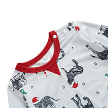 Load image into Gallery viewer, Blotona Family Matching Pajamas Set Adult Kids Long Sleeve O-Neck Animal Print Tops Pants Christmas Sleepwear Homewear Outfits
