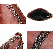 Load image into Gallery viewer, DIINOVIVO Vintage Bag Women Shoulder Bags Punk Rivet Bucket Bag Handbag Lady Casual PU Leather Crossbody Bags Female WHDV1387
