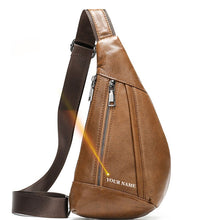 Load image into Gallery viewer, WESTAL Men's Shoulder Bag Men's Genuine Leather Chest Pack Man Sling Messenger Bags Belt Small Crossbody Bags Side Bags for Men
