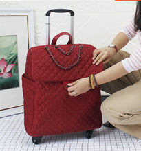 Load image into Gallery viewer, Women Travel trolley Luggage bag 20 Inch wheeled bags Laptop Business Travel trolley spinner suitcase luggage suitcase on wheels
