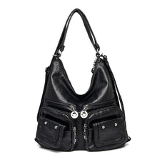 Load image into Gallery viewer, Large Backpack Multifunction Women Backpacks Leather School Bags For Teenage Girls Shoulder Bag Ladies Travel Backpack mochilas
