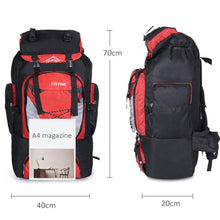 Load image into Gallery viewer, Men's 80L Big Hiking Mountaineering Backpack Climbing Hiking Backpack Camping Equipment Outdoor Fishing Bags Travel Accessories
