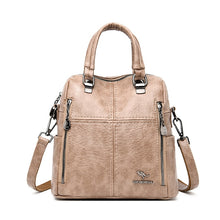 Load image into Gallery viewer, LANYIBAIGE New Women Backpack Multifunction Bags Designer High Quality Leather Women Crossbody Bag  School Bags Travel Backpacks
