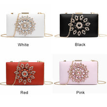Load image into Gallery viewer, White Women Clutch Bag Wedding Clutch Purse Bridal Evening Crystal Summer Bags for Women 2020 Luxury Small Crossbody Bags ZD1333
