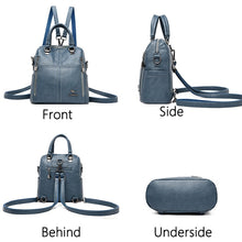 Load image into Gallery viewer, Hot Sale High Quality Leather Backpack Women Shoulder Bags Multifunction Travel Backpack School Bags for Girls Bagpack Mochila

