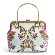 Load image into Gallery viewer, Women Evening Bags and Clutches Vintage Handbag for Woman Wristlet Clutch Crossbody Bag Flower Wedding Purse Bags Top Handle
