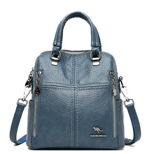 Load image into Gallery viewer, Hot Sale High Quality Leather Backpack Women Shoulder Bags Multifunction Travel Backpack School Bags for Girls Bagpack Mochila
